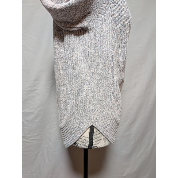 LOFT Women's Gray Pink Marled Knit Cowl Neck‎ Sweater Size XS - Picture 4 of 8